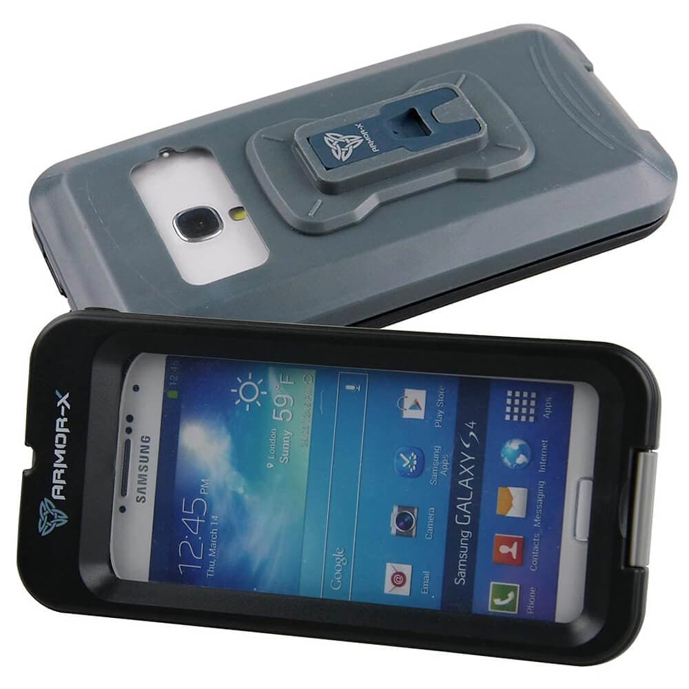 Ударо и водоустойчив калъф за устройства до 4 инча - Armor-X Universal Waterproof Case and Armband MX-U2X (черен)