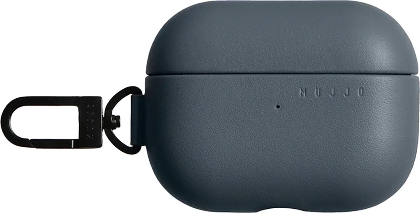 Кожен (естествена кожа) кейс за Apple Airpods Pro 3 - Mujjo Echelon Leather Case (тъмносин)