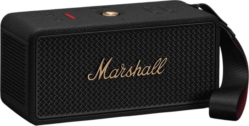 Безжичен портативен аудиофилски спийкър за мобилни устройства с Bluetooth - Marshall Middleton II Portable Bluetooth Speaker (черен-бронз)