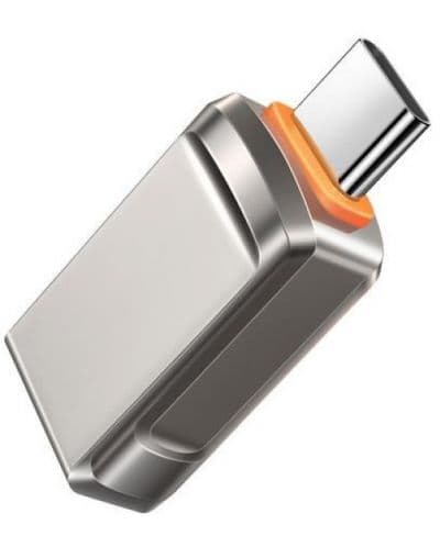 Адаптер Xmart OTG USB 3.0 - USB Type-C, от USB C(м) към USB A(ж), сив