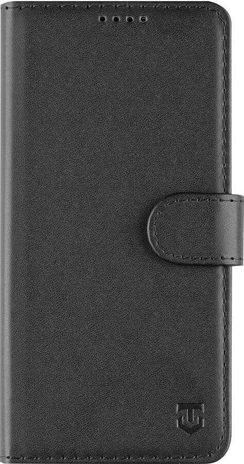 Кожен калъф, тип портфейл с поставка и отделение за кр. карти за Motorola G45 - Tactical Field Notes Leather Flip Case (черен)