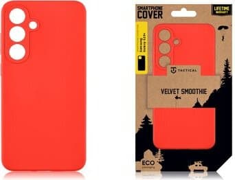Силиконов калъф за Samsung Galaxy S25 Plus - Tactical Velvet Smoothie Cover (червен)