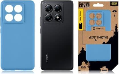 Силиконов калъф за Xiaomi 14T Pro - Tactical Velvet Smoothie Cover (син)