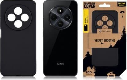 Силиконов калъф за Xiaomi Redmi 14C, Xiaomi Redmi A4 5G, Poco C75 - Tactical Velvet Smoothie Cover (черен)