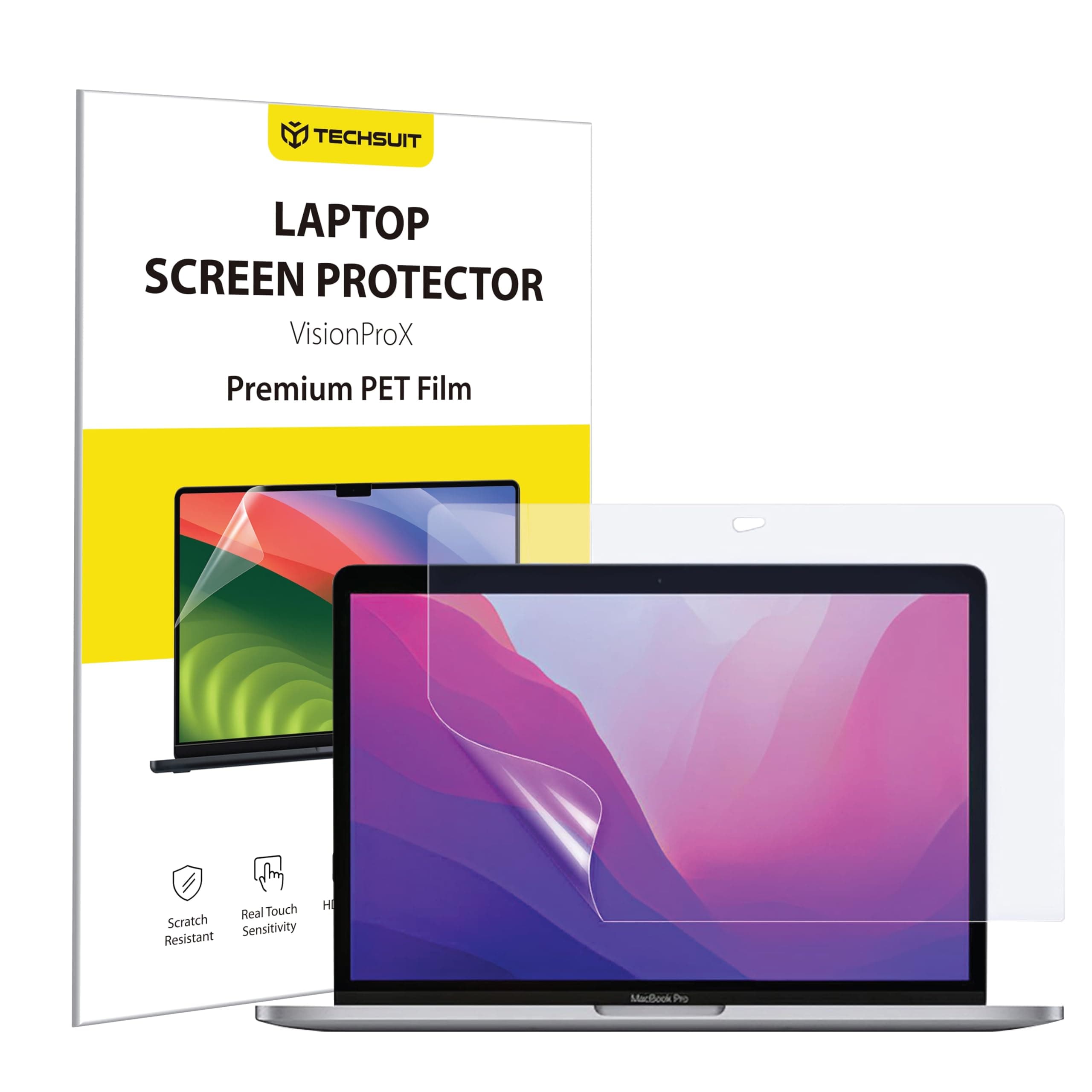 Матирано защитно покритие за дисплея на Macbook Pro 13 (2016-2022) - Techsuit VisionProX Matte Anti-Blue Light Screen Protector (прозрачен)