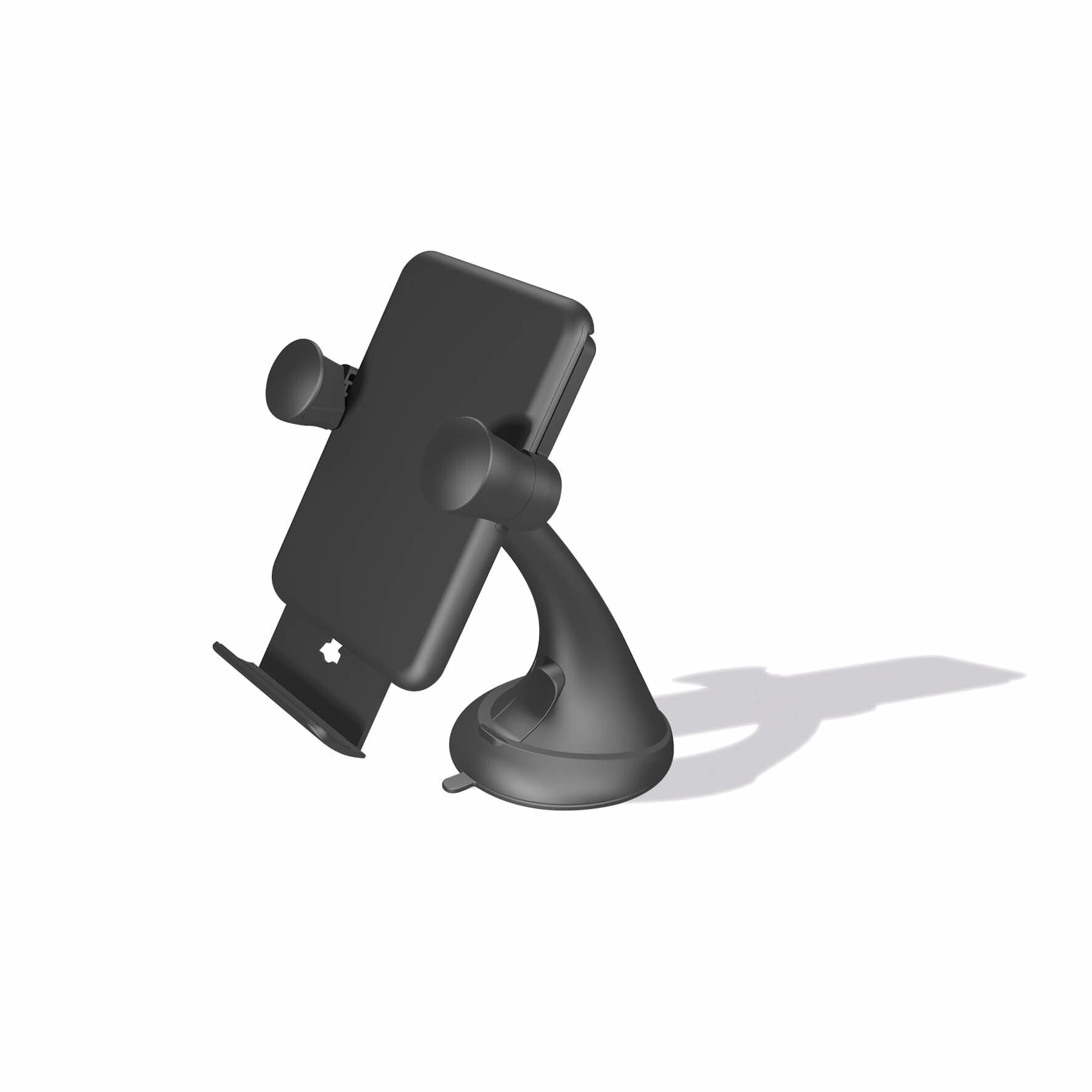Поставка за кола с безжично зареждане - Zens Core Series Car Charger Qi Stand (черен)
