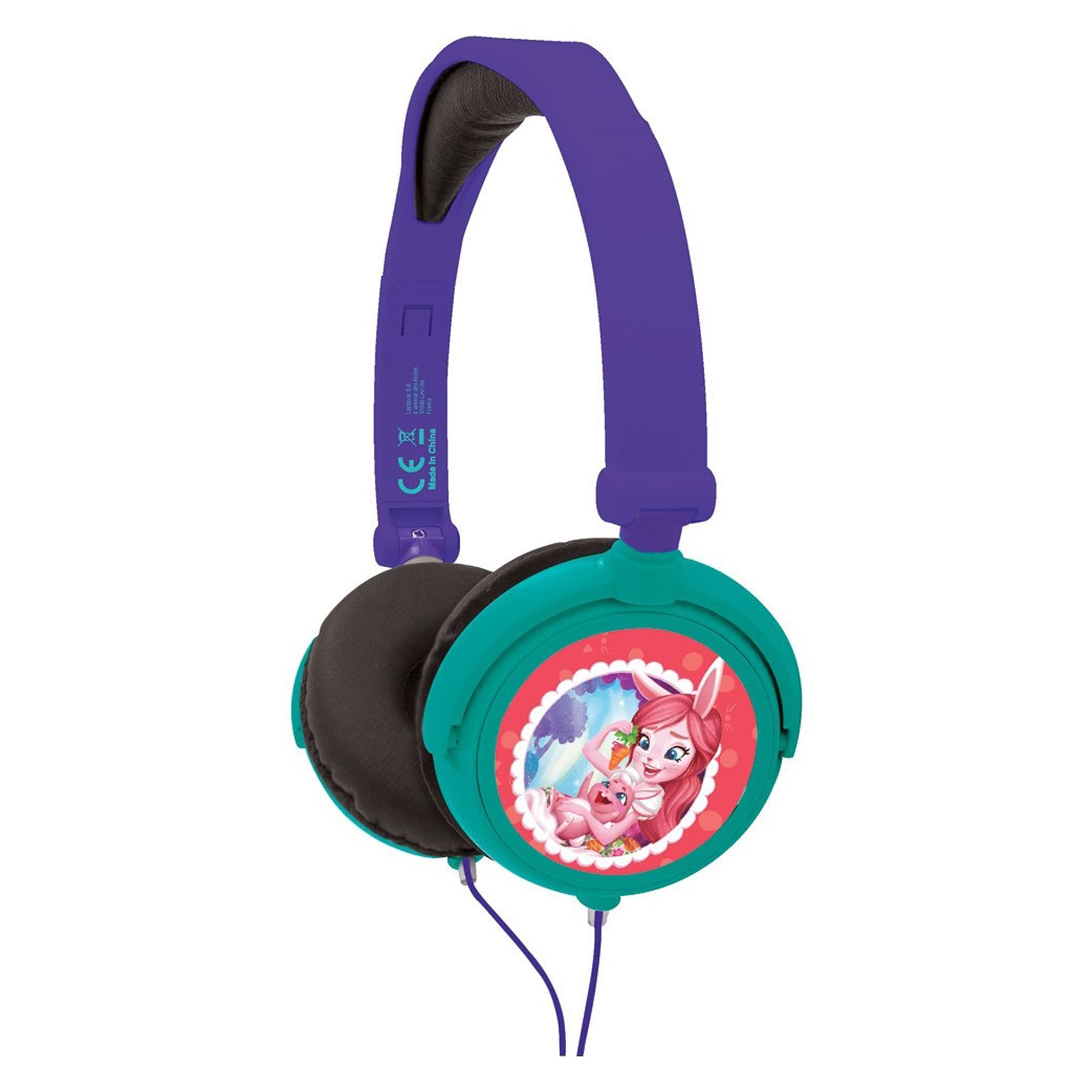 Слушалки подходящи за деца - Lexibook Enchantimals Foldable Stereo Headphones (лилав)
