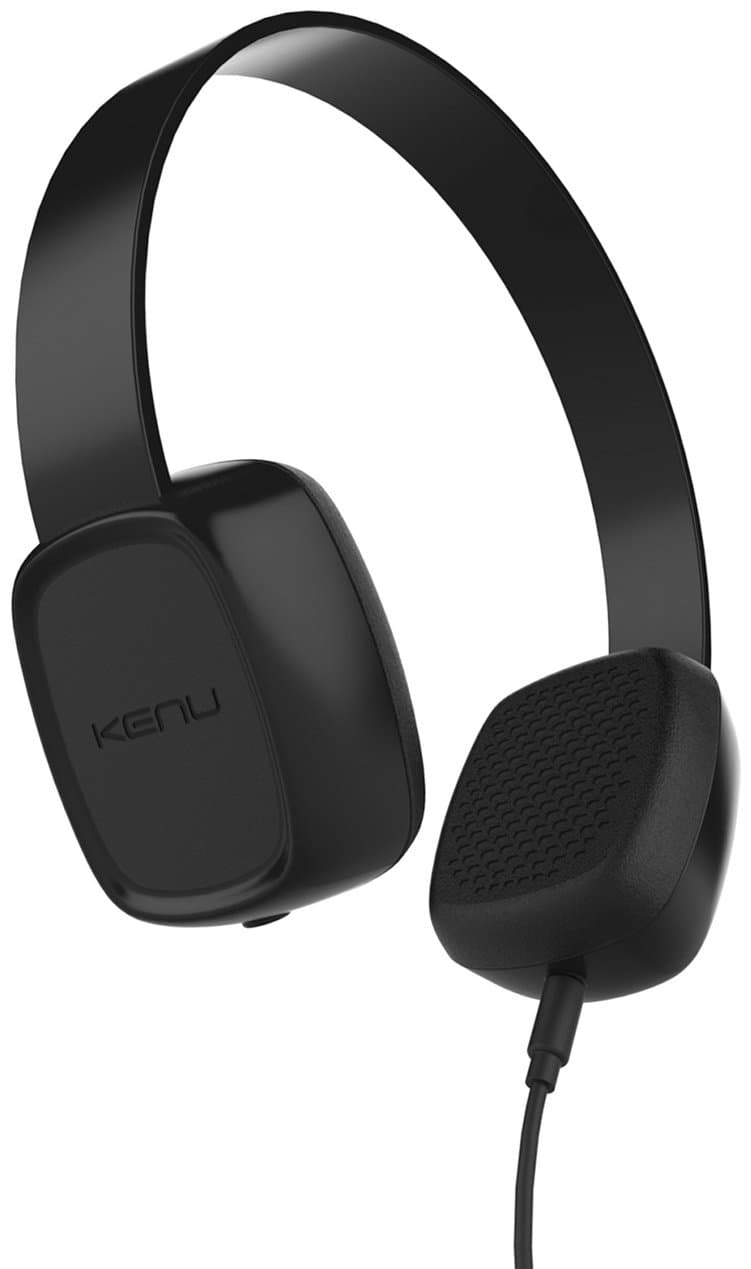 Слушалки подходящи за деца за мобилни устройства - Kenu Groovies Kid On-Ear Headphones (черен)