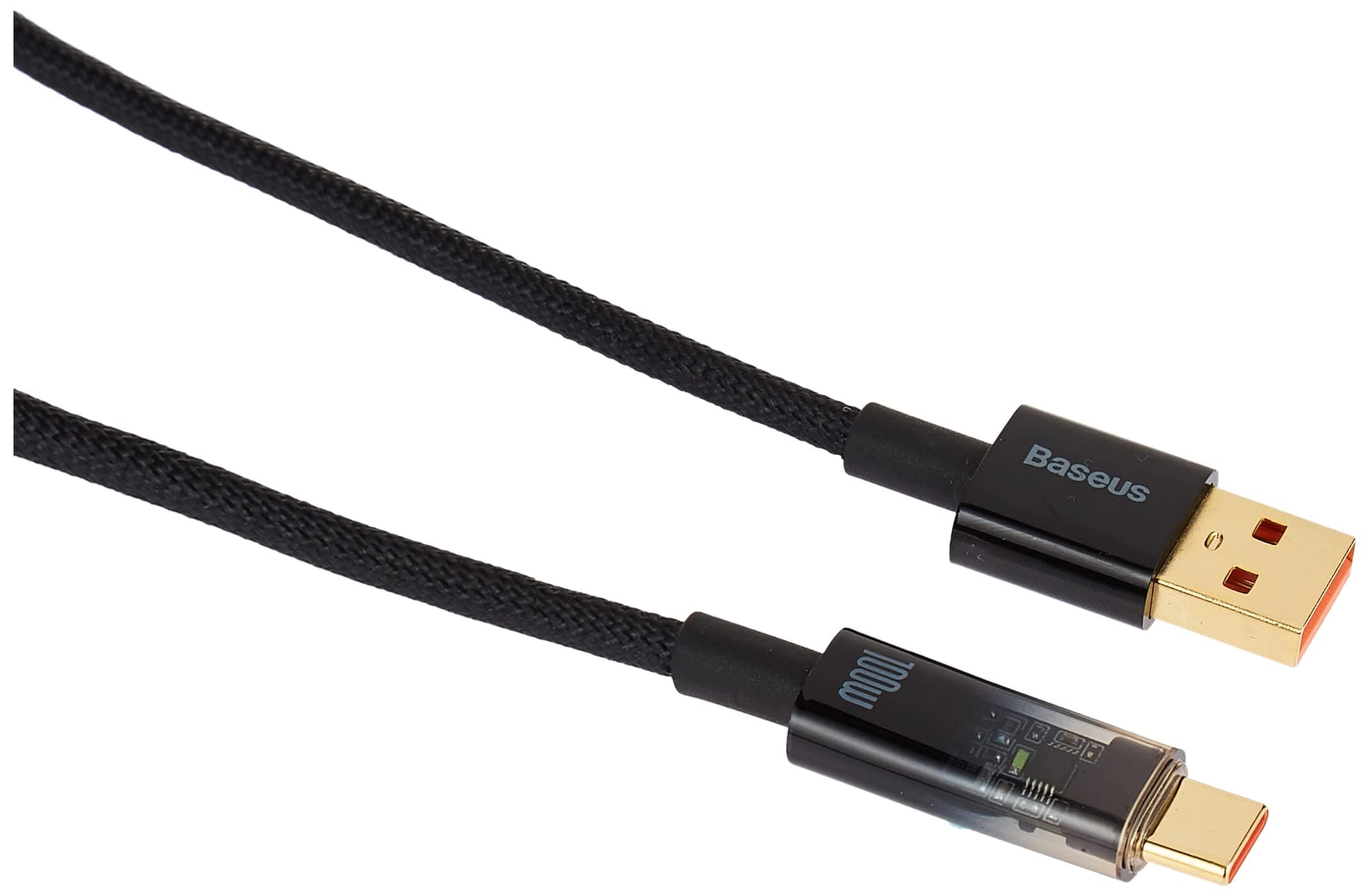 Кабел Baseus Explorer USB-A to USB-C (CATS000201), от USB A(м) към USB C(м), 1m, 100W, черен