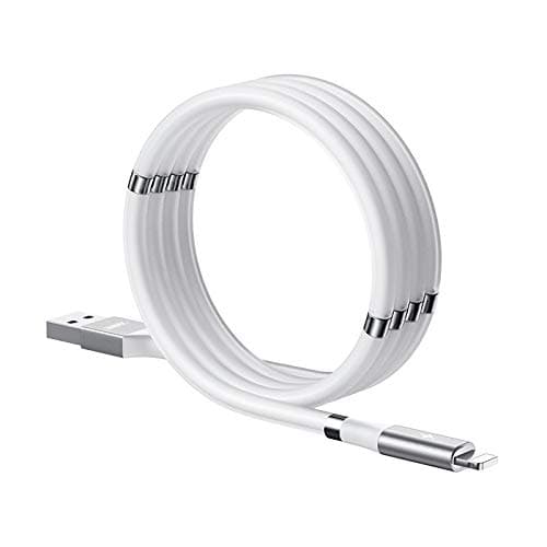 Кабел Remax RC-125i, от HDMI (м) към USB-A(м) към Lightning(м), 1m, бял, магнитен органайзер