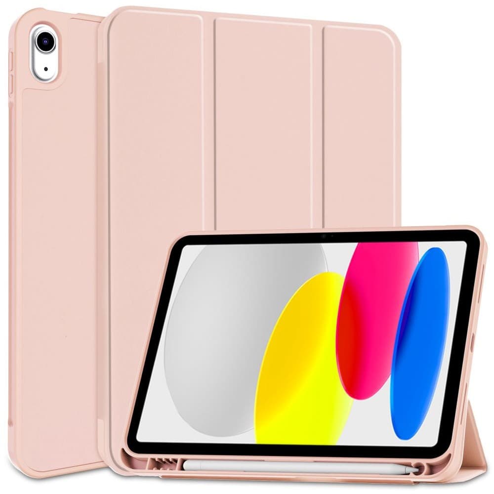 Силиконов кейс и поставка за iPad 10 (2022), iPad 11 (2025) (розов) - Tech-Protect SC Pen Case