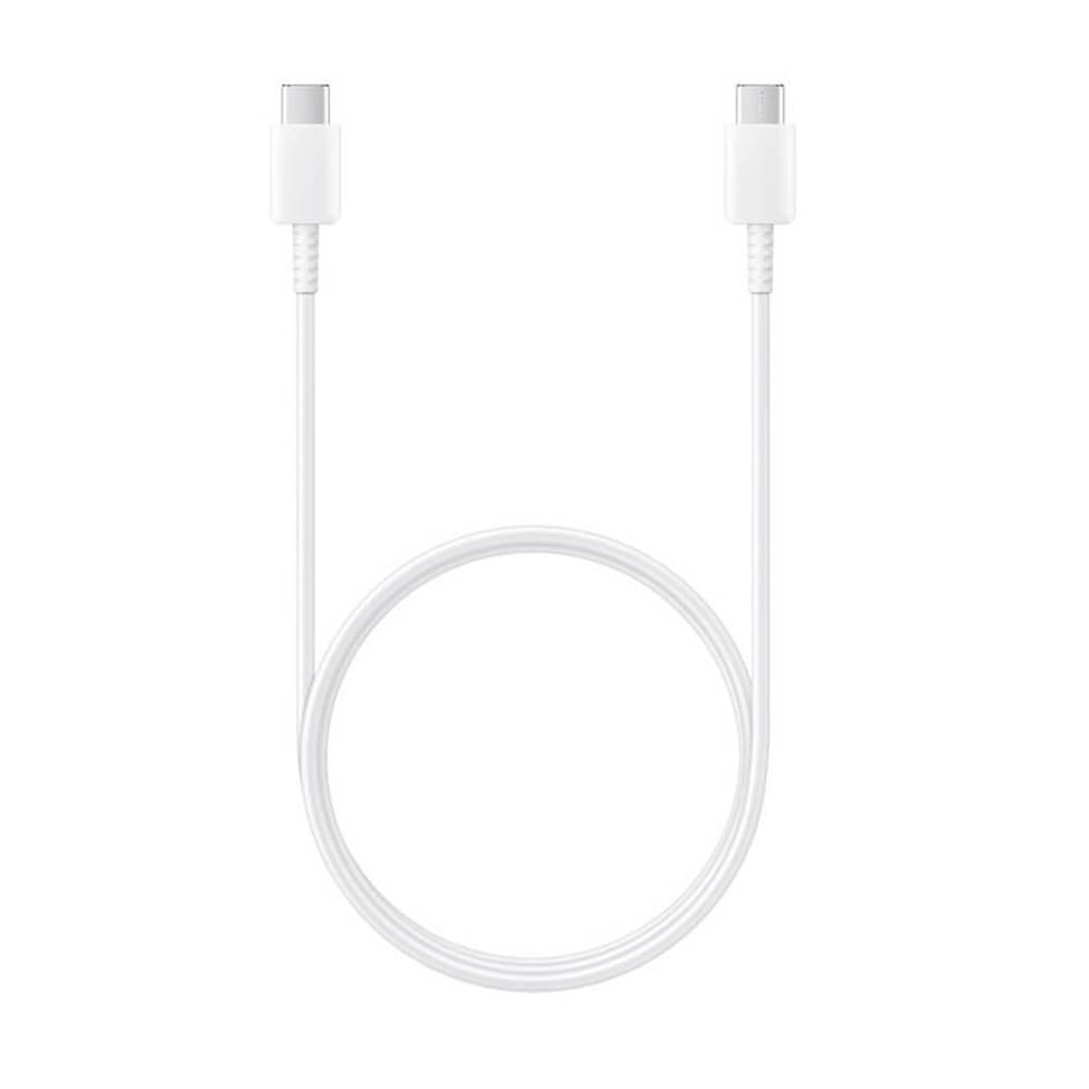Кабел Samsung EP-DA905BWE, от USB-C(м) към USB-C(м), 1m, бял