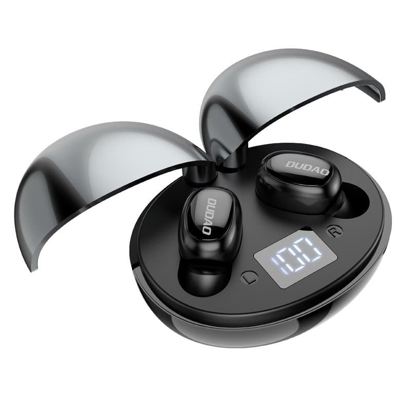 Безжични блутут слушалки със зареждащ кейс - Dudao U14 TWS Bluetooth Earphones (черен)