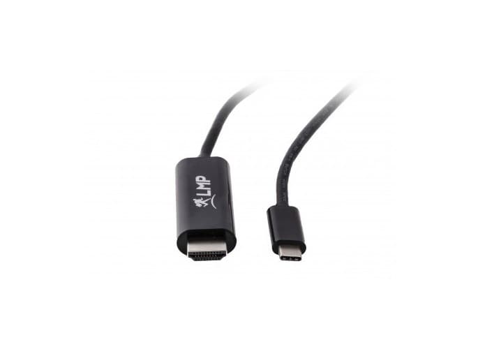Кабел за свързване от USB-C към HDMI 4K - LMP USB-C to HDMI Cable (черен)