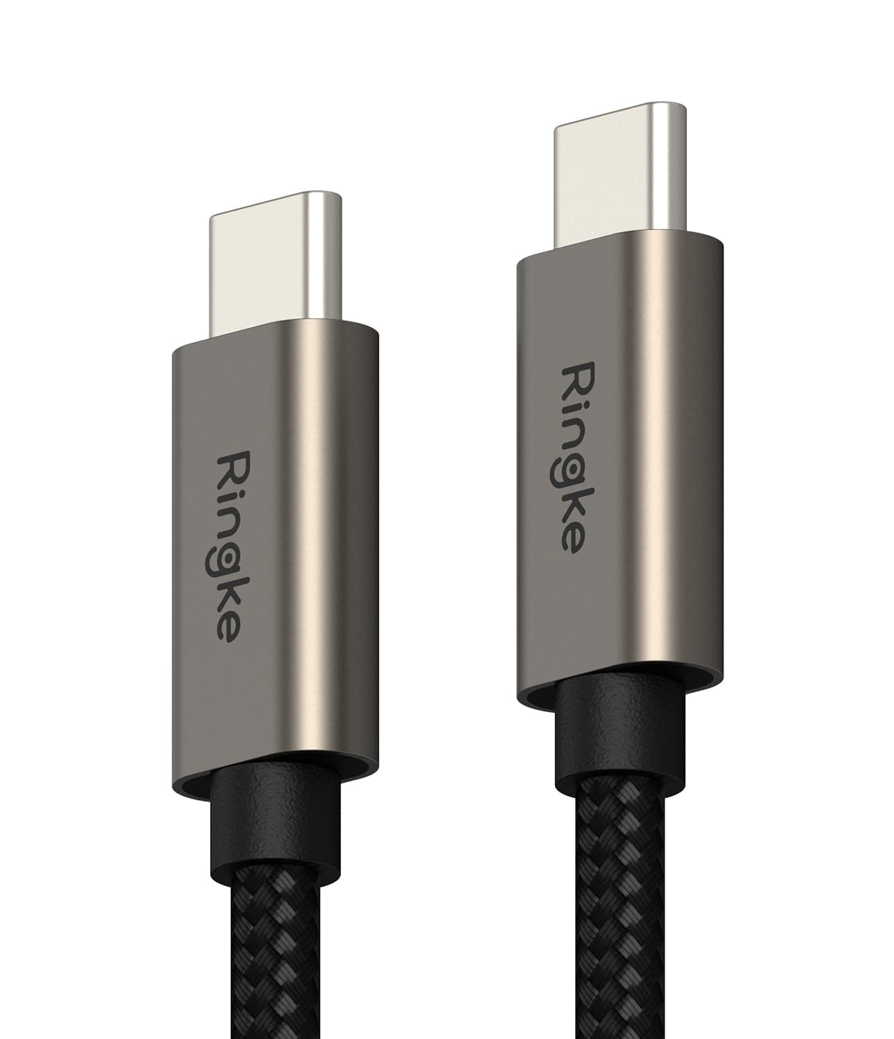 Кабел с бързо зареждане за устройства с USB-C порт (100 см) - Ringke USB-C to USB-C Data Cable 60W (черен)