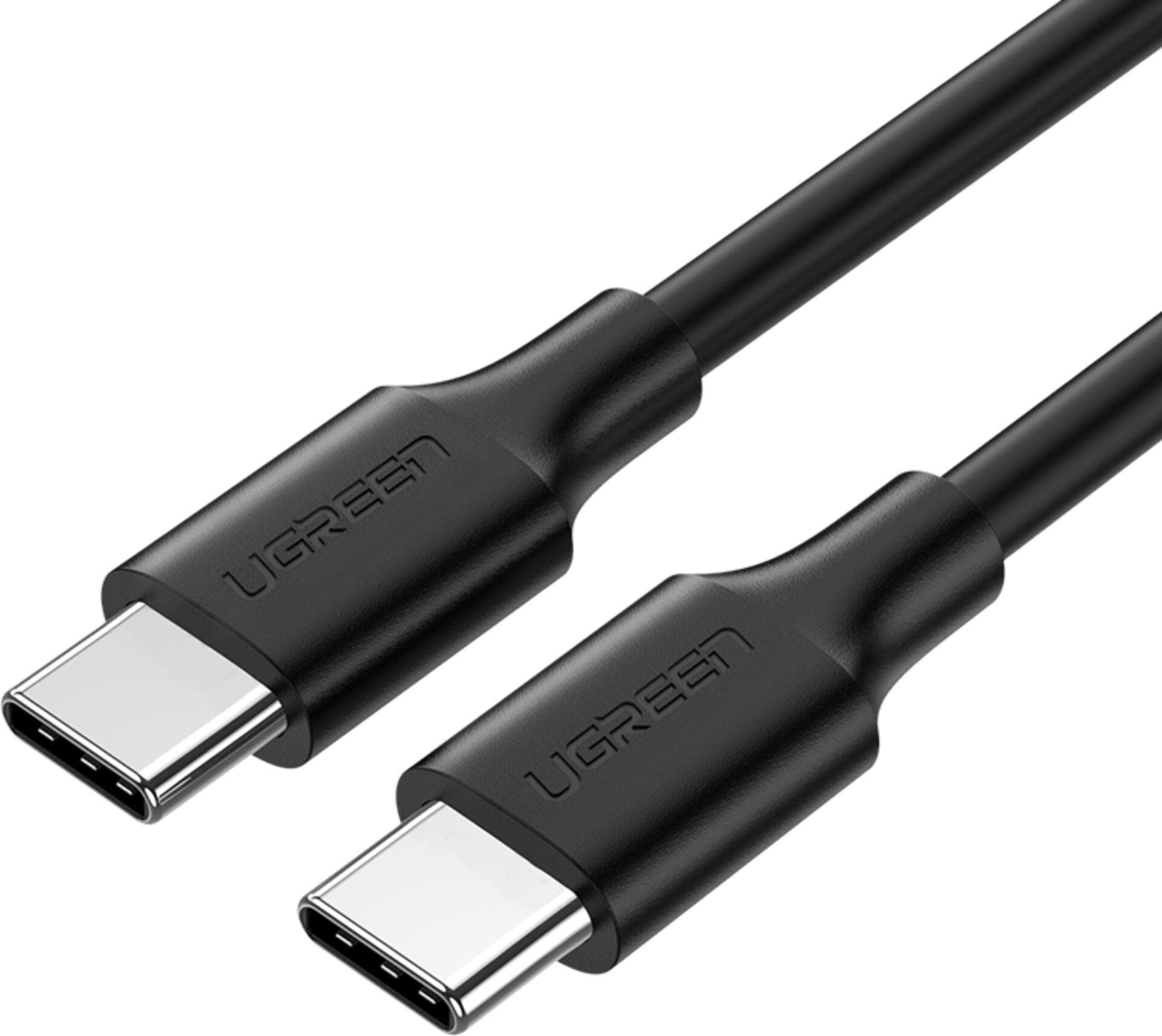 Здрав кабел с бързо зареждане за устройства с USB-C порт (300 см) - Ugreen USB-C to USB-C Fast Charging Cable 60W (черен)