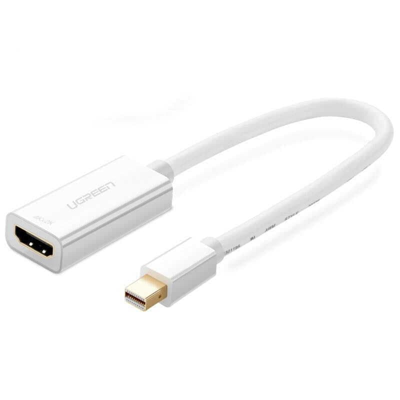 Адаптер за свързване на Mini DisplayPort към HDMI FHD (1080p) (бял) - Ugreen AMD112 Mini DisplayPort to HDMI Converter
