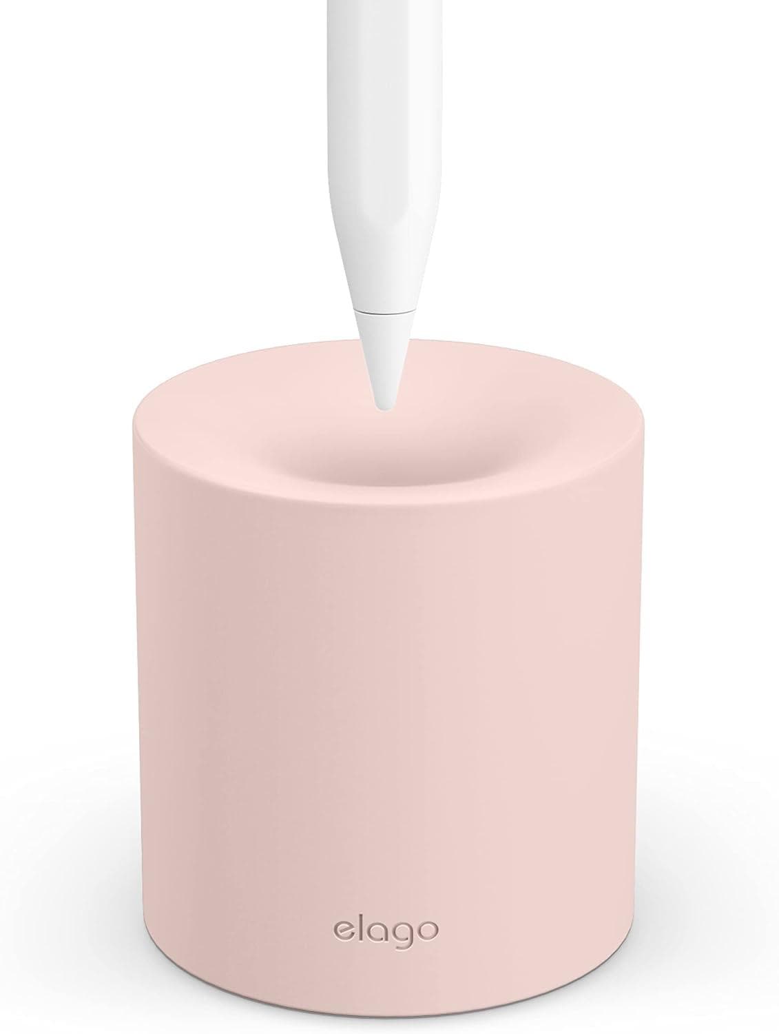 Силиконова поставка за Apple Pencil и други стилуси - Elago Apple Pencil Silicone Stand (розов)