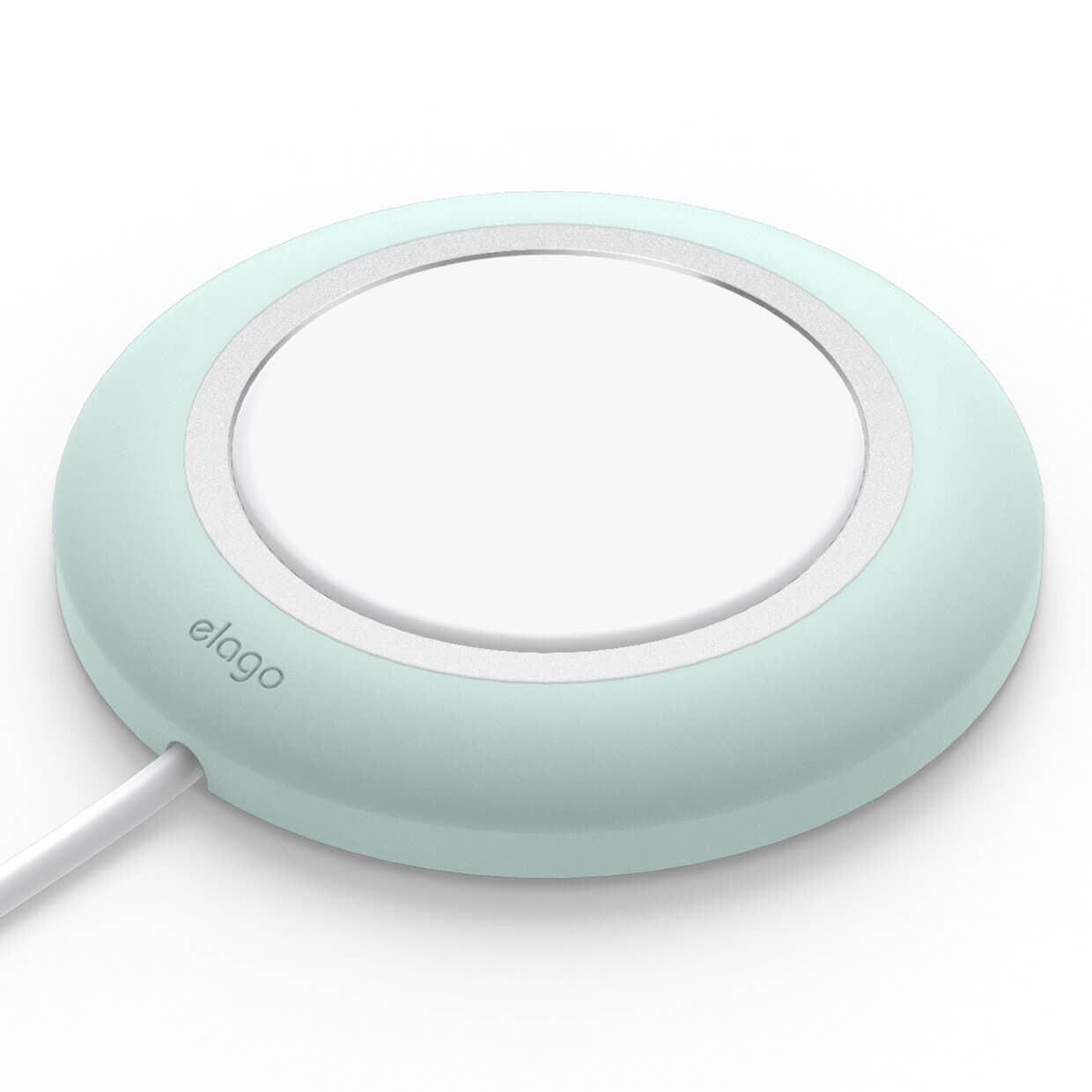 Силиконова поставка за Apple MagSafe Charger - Elago Charging Pad for MagSafe (светлосин)