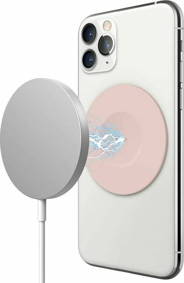 Магнитена адаптер за кейсове и смартфони, съвместим с MagSafe аксесоари - Elago MagSafe Guide Sticker (розов)