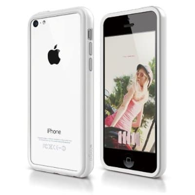 Силиконов бъмпер за iPhone 5C - Elago S5C Bumper Case (бял)