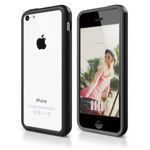 Силиконов бъмпер за iPhone 5C - Elago S5C Bumper Case (черен)