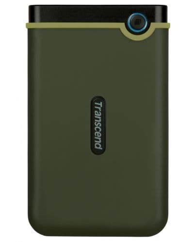 Удароустойчив преносим външен диск 1TB - Transcend StoreJet 25M3G Rugged External Hard Drive 1TB (тъмнозелен)