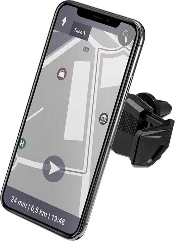 Поставка за радиатора на кола за смартфони с ширина от 59 до 89 мм - Spigen Click.R Air Vent Mount (черен)