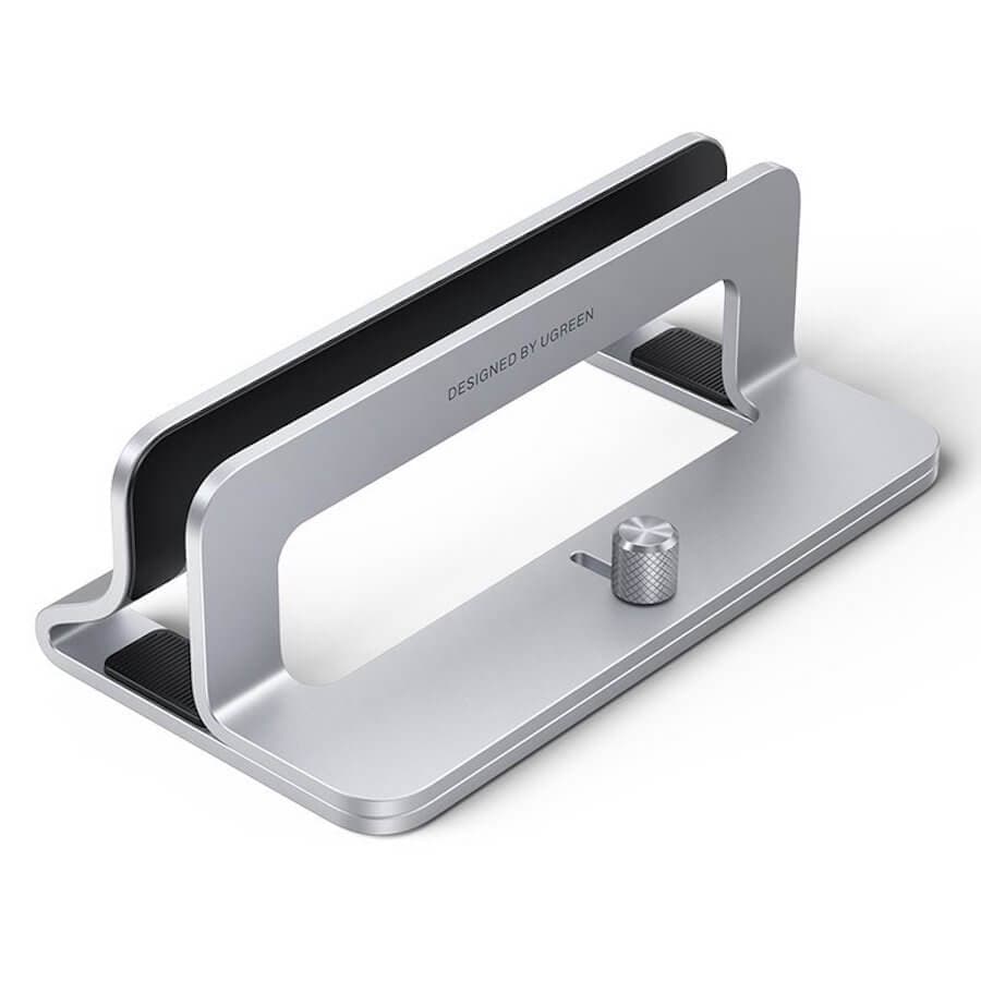 Вертикална алуминиева поставка за MacBook и лаптопи - Ugreen Vertical Aluminium Laptop Stand (тъмносив)