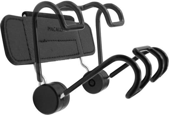 Унивесална поставка за седалката на кола за iPad и таблети до 10 инча - Macally Car Headrest Strap Tablet Holder 2 (черен)