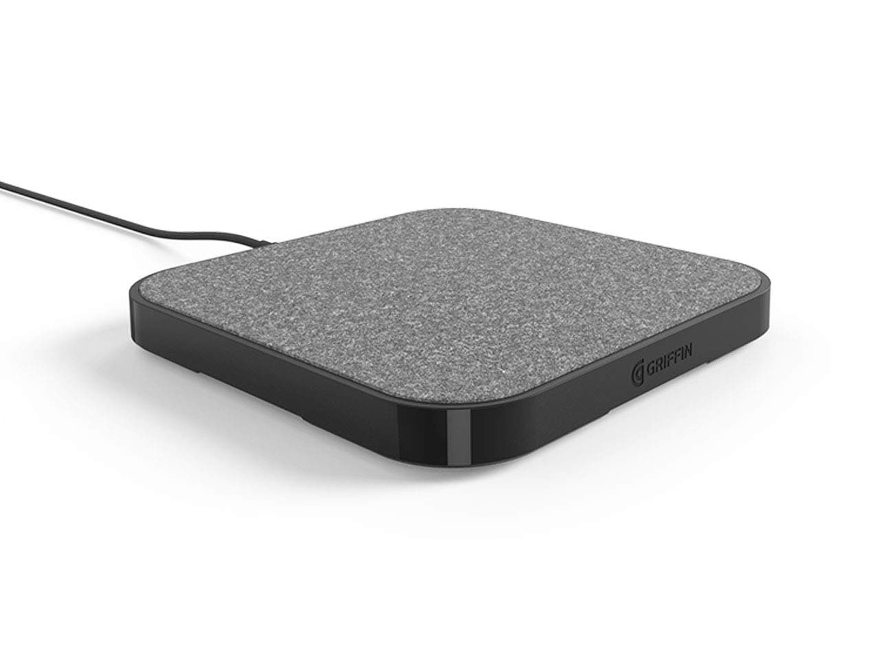 Поставка (пад) за безжично захранване за QI съвместими устройства - Griffin PowerBlock Wireless Charging Pad 15W (сив)
