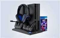 Зарядно и охладителна станция за PlayStation 4, PlayStation 4 Slim, PlayStation 4 Pro - iPega P4009 Charger and Cooling Station for PS4 Series (черен)