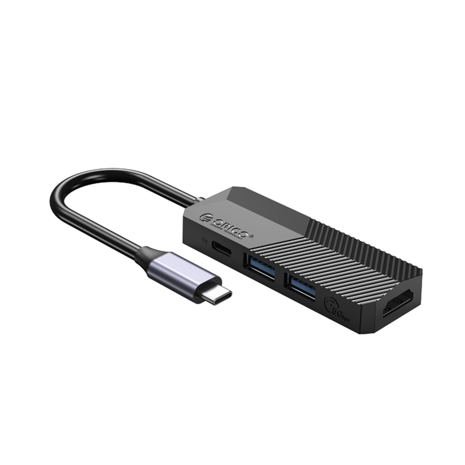 Докинг станция Orico MDK-4P Black, от USB C към 1x USB C(PD), 2x USB A, 1x HDMI, черна