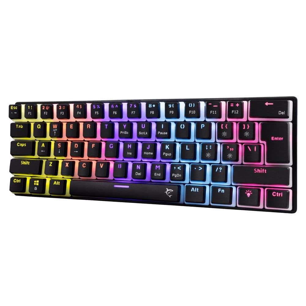 WHITE SHARK ASHIKO-2-B-US-RED.SW. :: Клавиатура с механични бутони червени, ASHIKO, GK-2202, Red Switch, черна