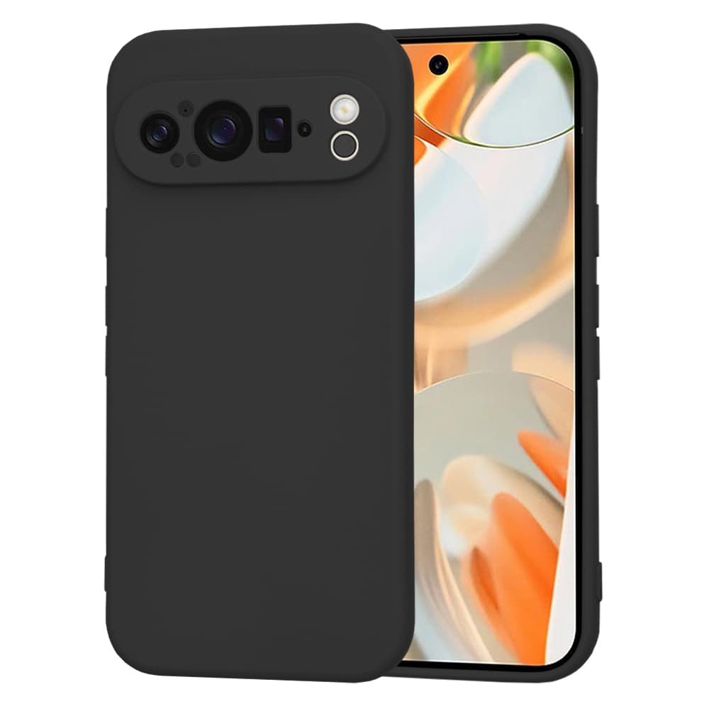 Силиконов (TPU) калъф за Google Pixel 9 Pro - Techsuit SoftFlex Silicone Case (черен)