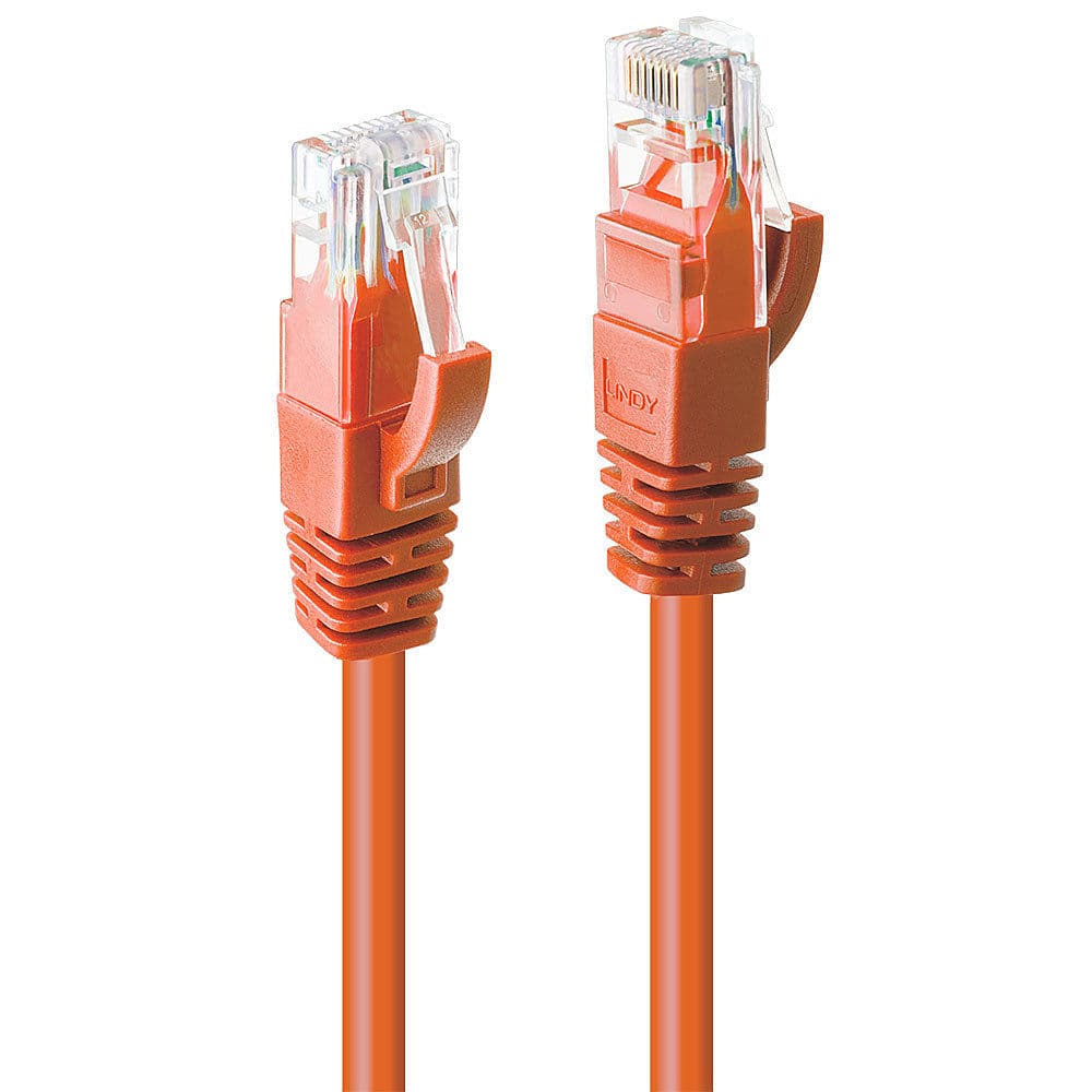 LINDY LNY-48110 :: UTP мрежов кабел, Cat. 6, оранжев, 5.0 м