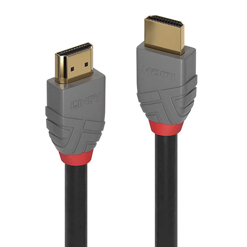 LINDY LNY-36963 :: HDMI 2.0 кабел, Anthra Line, 4K, 60Hz, A-A, M/M, черен, 2.0 м