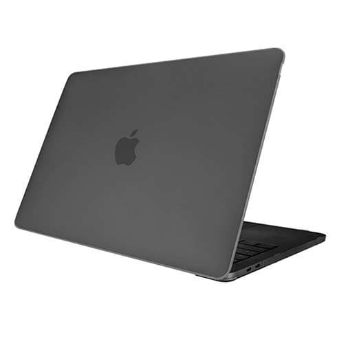 Предпазен поликарбонатов кейс за MacBook Pro 13 M2 (2022), MacBook Pro 13 M1 (2020), MacBook Pro 13 (2020) - SwitchEasy Nude Case (черен-прозрачен)