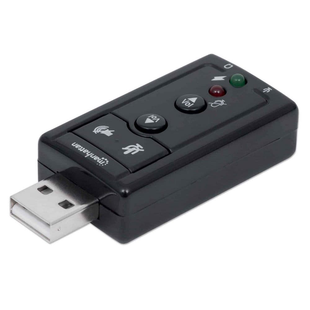 MANHATTAN 152341 :: Hi-Speed USB 2.0 3D звукова карта, 7.1 канална