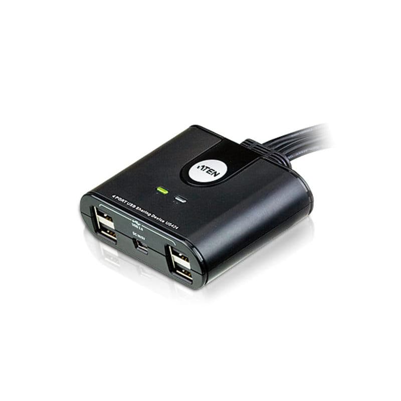 ATEN US424 :: Периферен превключвател, 4x 4, USB 2.0 (4 PC поделят 4 USB у-ва)