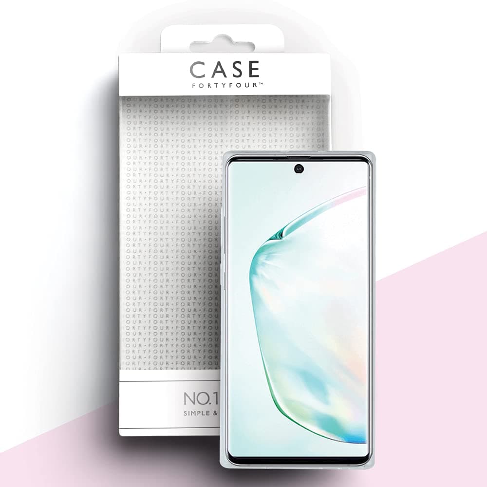 Силиконов (TPU) калъф за Samsung Galaxy Note 10 - Case FortyFour No.1 Case (прозрачен)