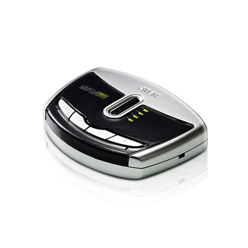 ATEN US421A :: Периферен превключвател, 4x 1, USB 2.0 (4 PC поделят едно USB у-во)