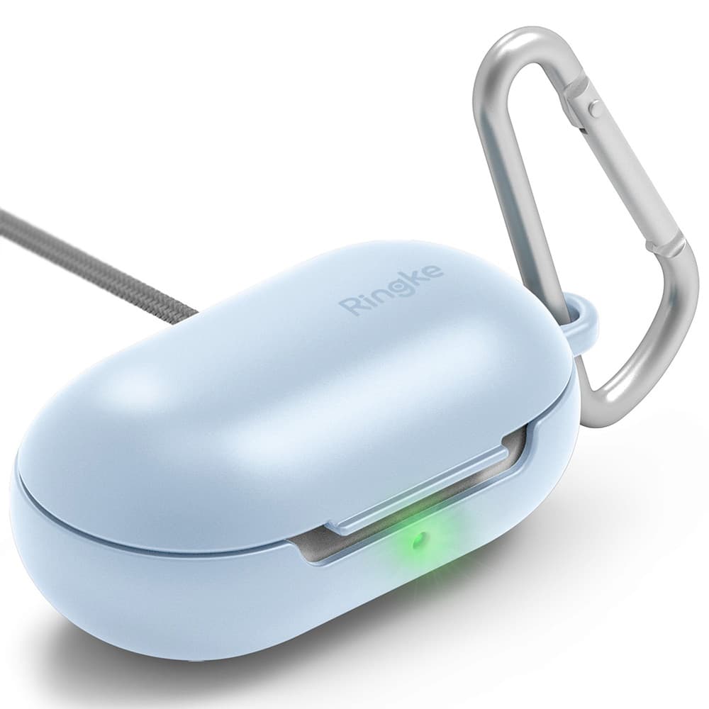 Поликарбонатов кейс с карабинер за Samsung Galaxy Buds, Galaxy Buds Plus (син) - Ringke Galaxy Buds PC Case
