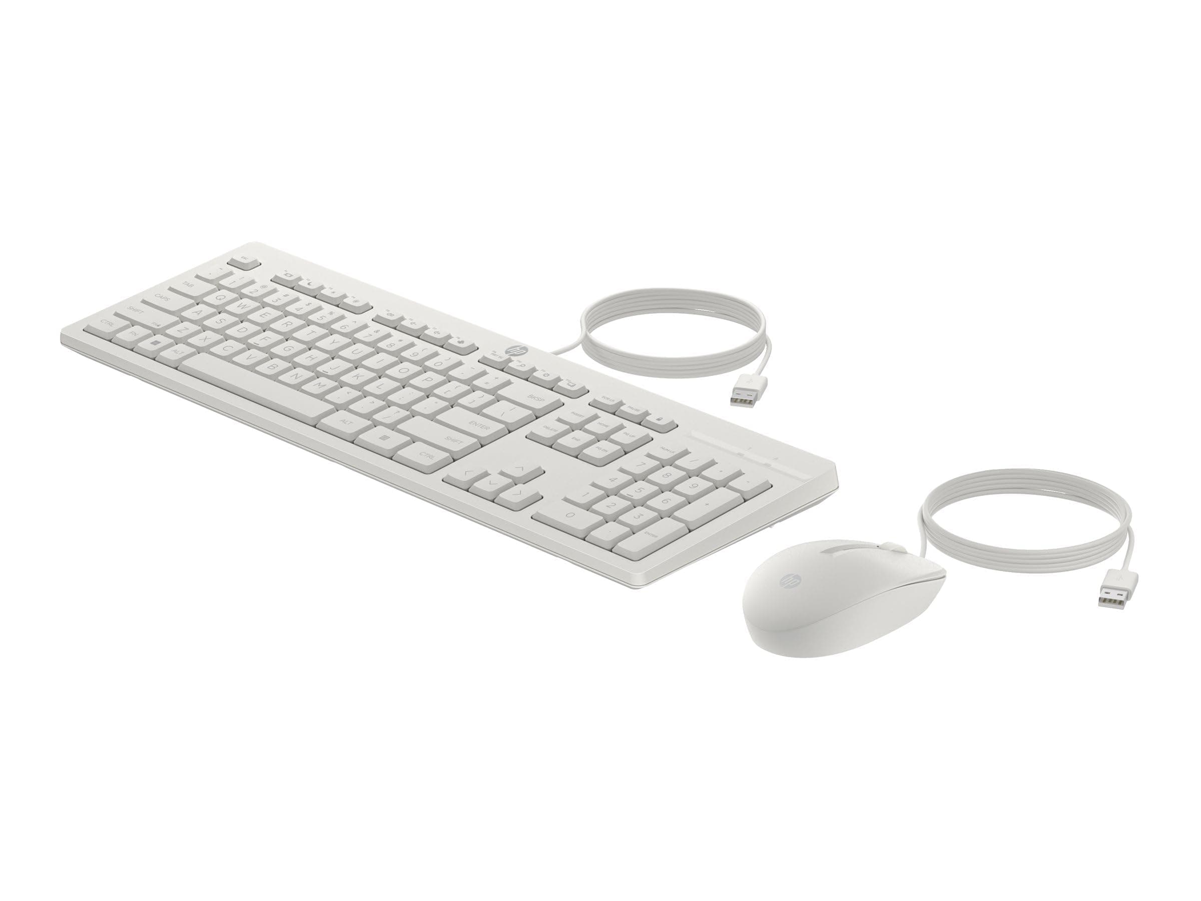 HP 225 Wired Mouse and Keyboard Combo G2 Cashmere White ENG
