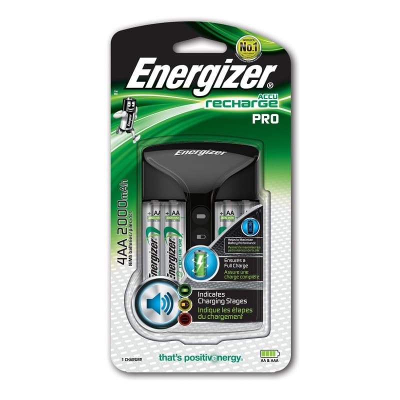 ЗАРЯДНО УСТРОЙСТВО ЗА 4 БРОЯ БАТЕРИИ АА ENR PRO CHAR EU BP + 4AA ENERGIZER