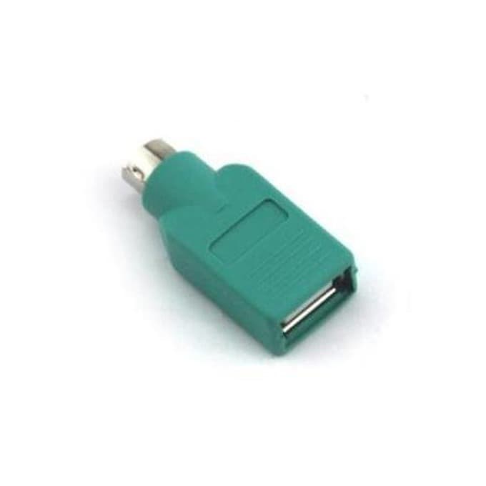 Адаптер VCom CA451 USB 2.0(ж)към PS2(м), зелен