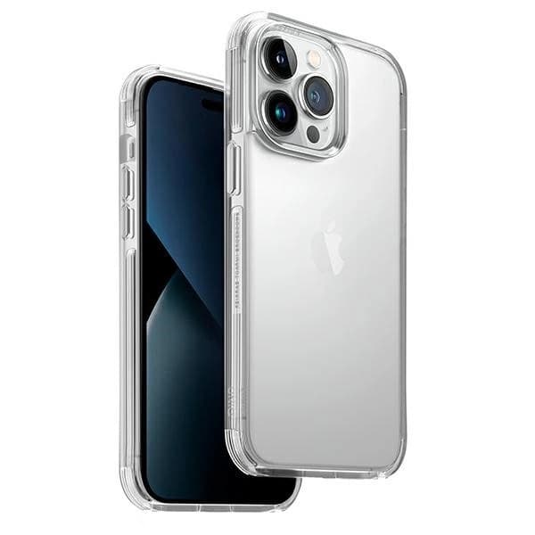 Хибриден удароустойчив кейс за iPhone 14 Pro Max - Uniq Combat Case (прозрачен)