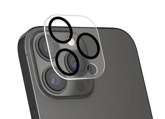 2 броя предпазни плочки за камерата на iPhone 14 Pro, iPhone 14 Pro Max - 4smarts StyleGlass Camera Lens Protector (сребрист и прозрачен)