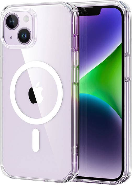 Хибриден кейс с висока степен на защита с MagSafe за iPhone 14 Plus - ESR Krystec HaloLock MagSafe Case (прозрачен)