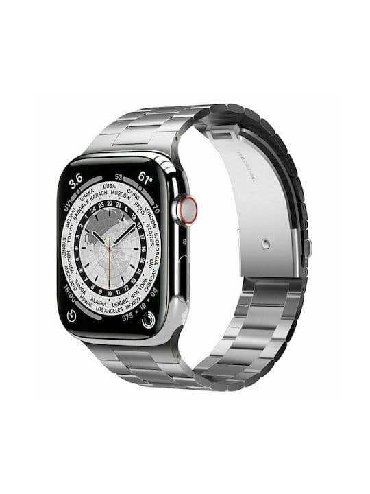 Стоманена, неръждаема каишка за Apple Watch 38мм, 40мм, 41мм - Elago Metal Stainless Steel Band (сребрист)